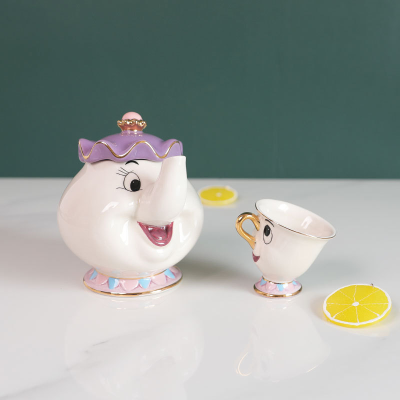 Hot Teapot Cartoon Beauty And  - Coffee Y Tea ulasan dan harga