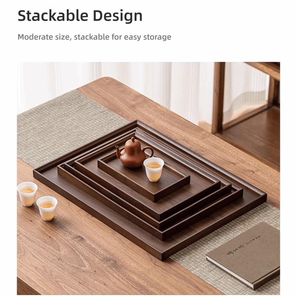 Decorate Tray Natural Bamboo B - Bamboo Tea Tray ulasan dan harga