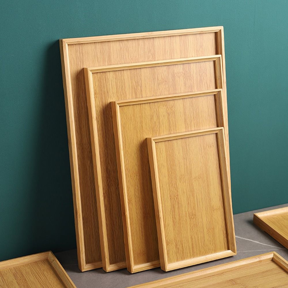 Decorate Tray Natural Bamboo B - Bamboo Tea Tray ulasan dan harga