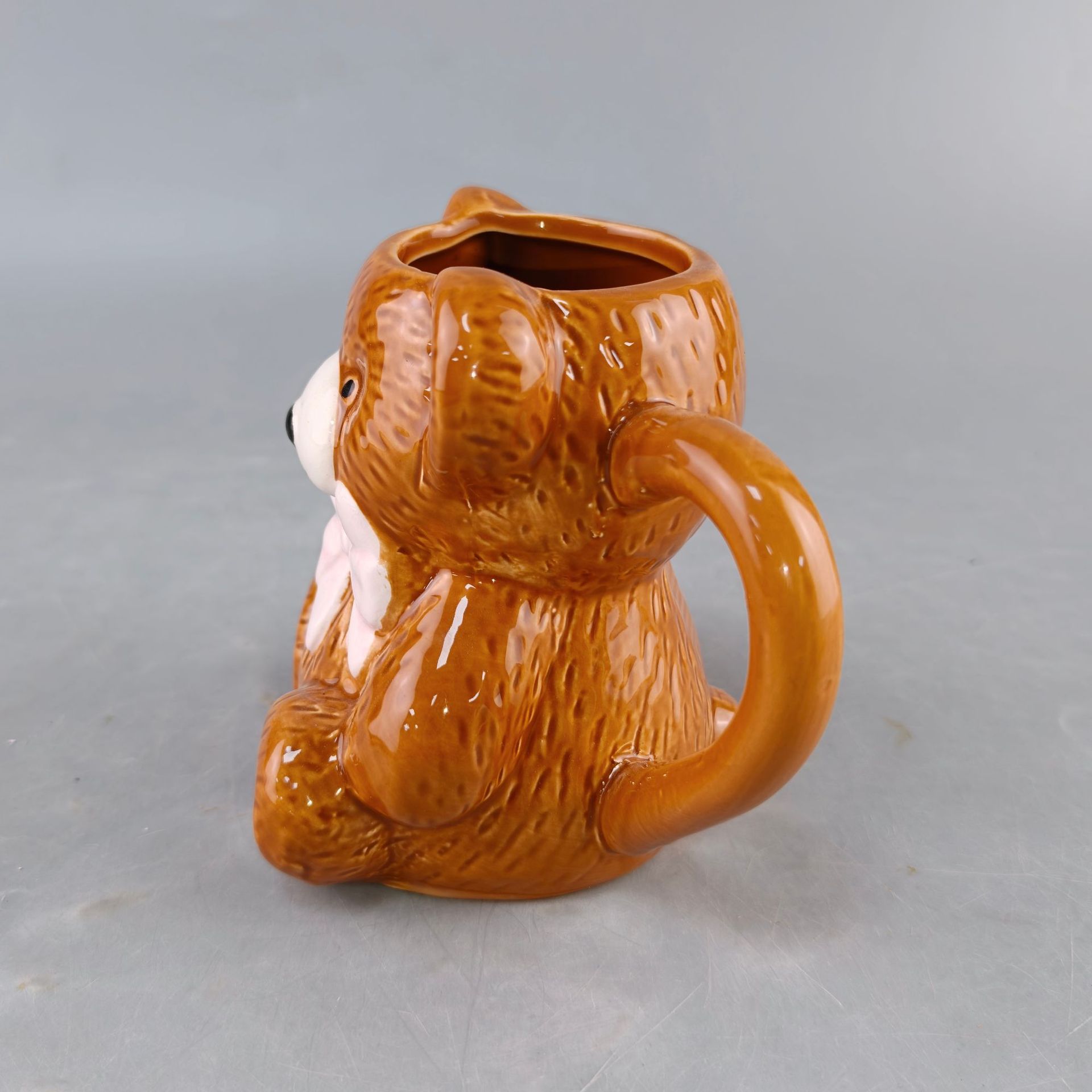 Pink Bowknot Brown Bear Cerami - Best Tea Coffee ulasan dan harga