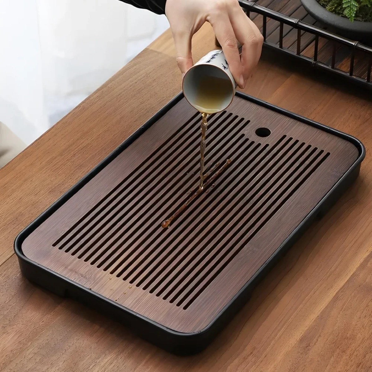 Portable Detachable Bamboo Tea - Bamboo Tea Tray ulasan dan harga