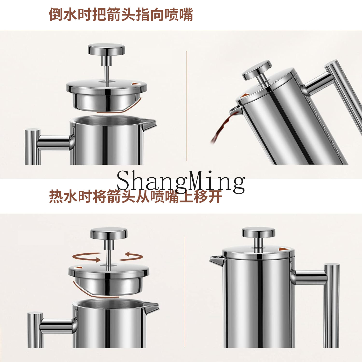 DSA stainless steel French pre - Coffee Tea Press ulasan dan harga