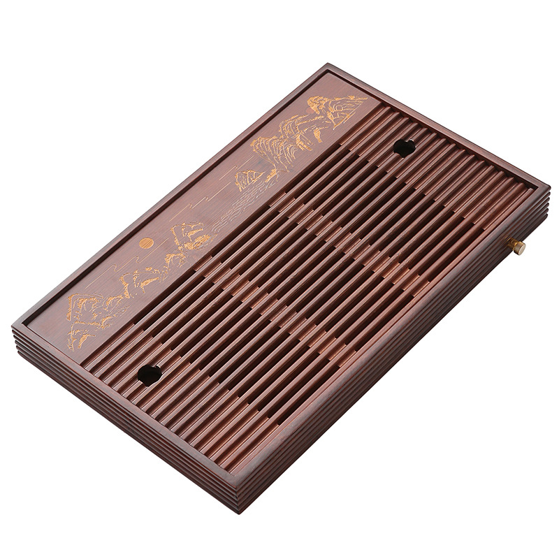 Bamboo Tea Tray Simple Househo - Bamboo Tea Tray ulasan dan harga