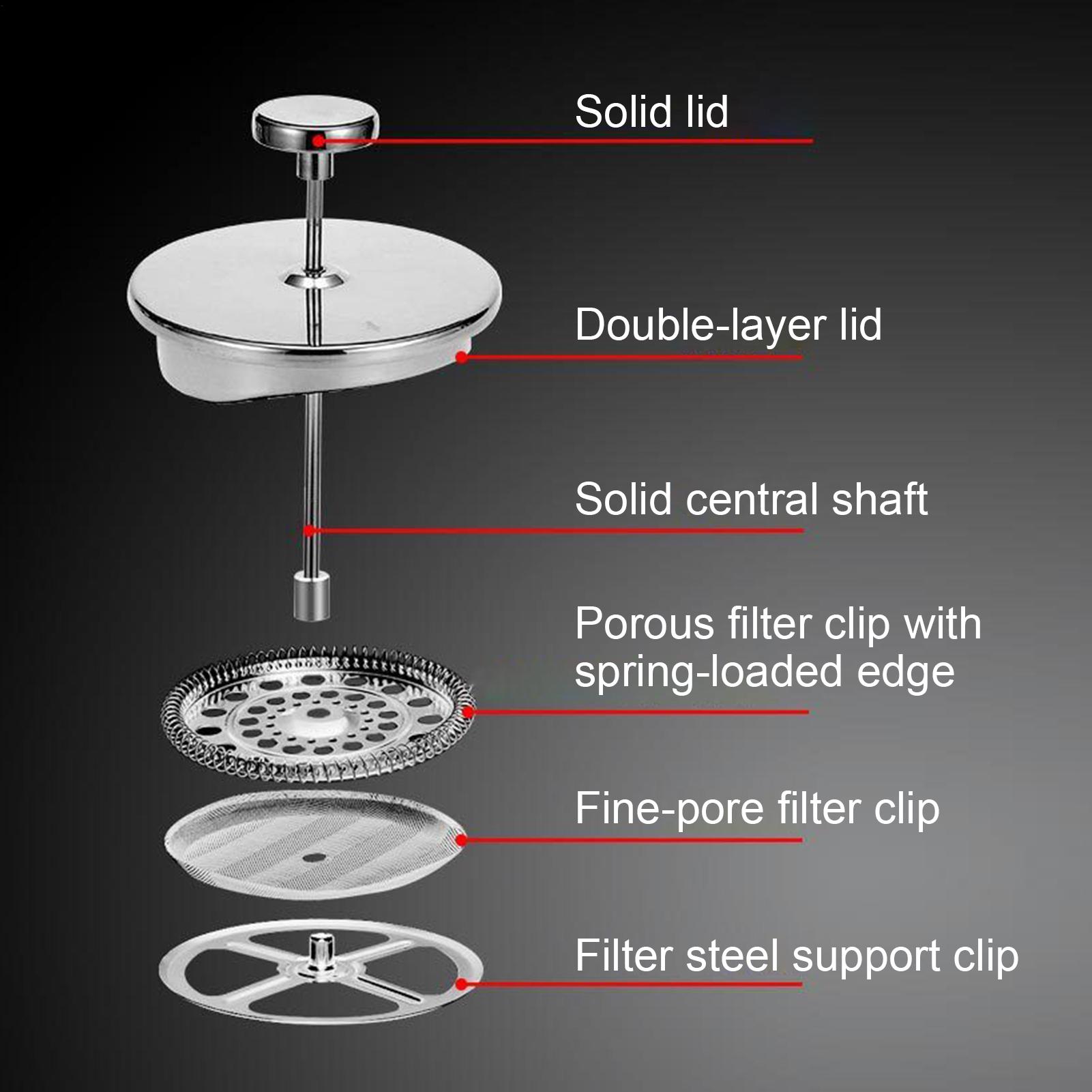 Coffee Maker Press Pot Non-Sli - Coffee Tea Press ulasan dan harga