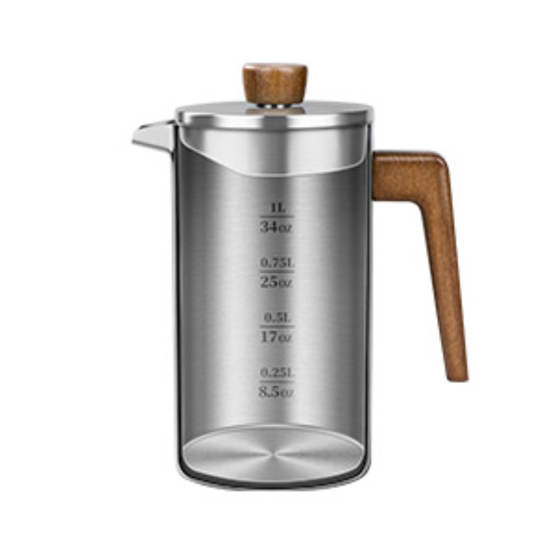 JUSTINLAU 1000ml Stainless Ste - Coffee Tea Press ulasan dan harga