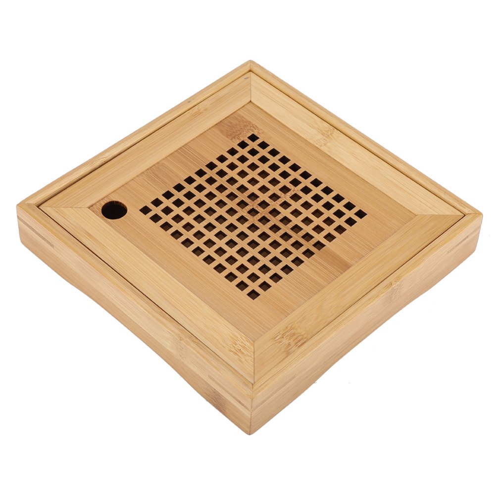 Square Design Kongfu Tea Tray  - Bamboo Tea Tray ulasan dan harga
