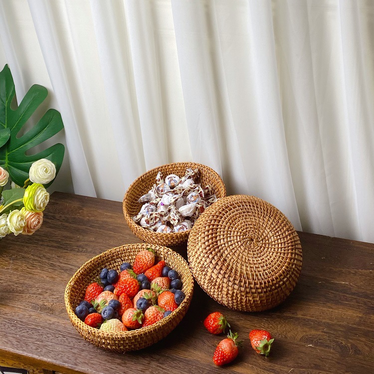 Vietnam Rattan Fruit Basket Te - Coffee Tea Vietnam ulasan dan harga