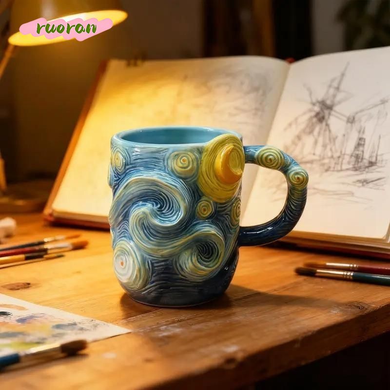 Van Gogh Starry Night Mug Crea - Coffee Tea Van ulasan dan harga