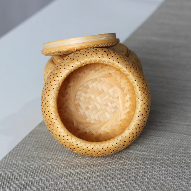 Bamboo woven small basket doub - Bamboo Tea Tray ulasan dan harga