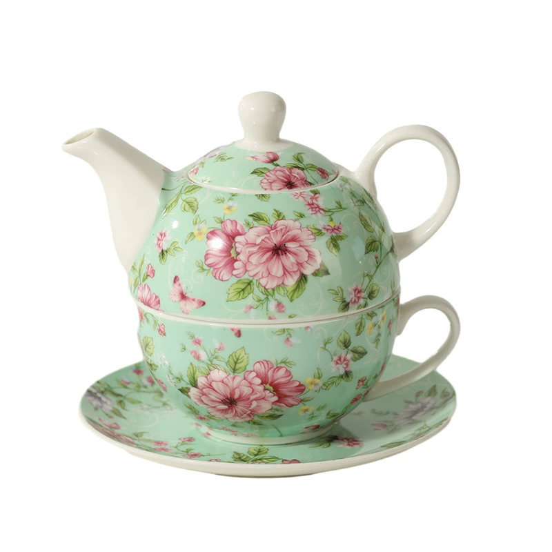 Flower Teapots,Coffee Pot,Moth - Tea Coffee Pot Set ulasan dan harga