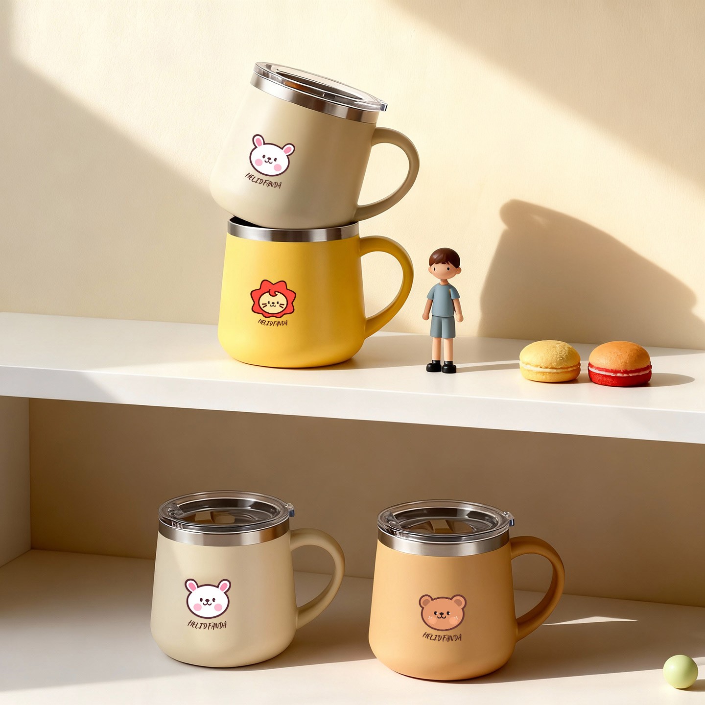 430ML Cartoon 316 Stainless St - Double Wall Mug ulasan dan harga