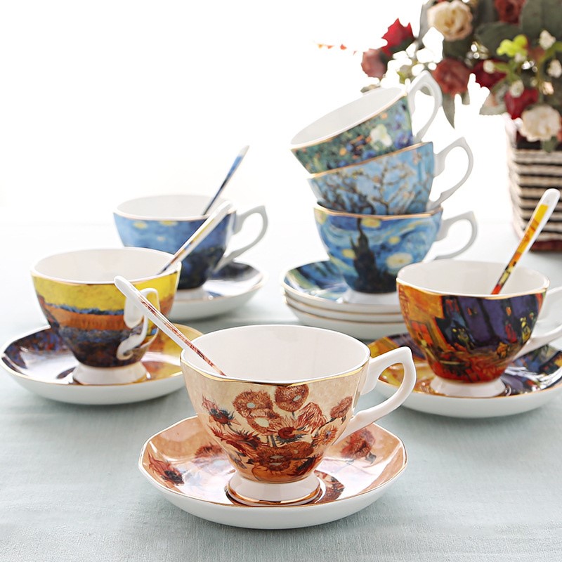 Van Gogh Art Painting Coffee M - Coffee Tea Van ulasan dan harga