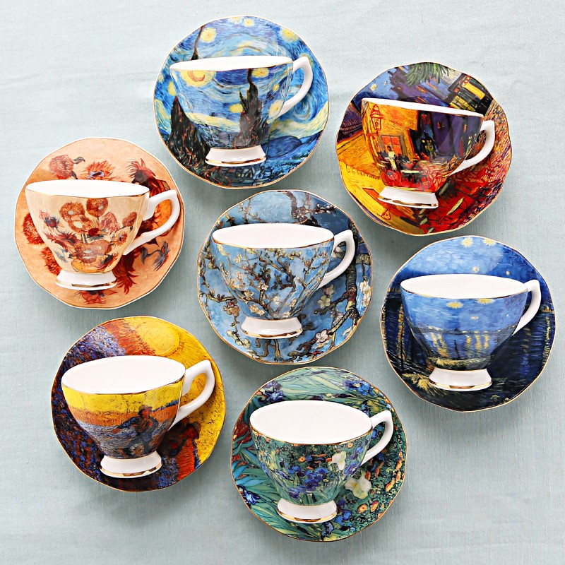 Van Gogh Art Painting Coffee M - Coffee Tea Van ulasan dan harga