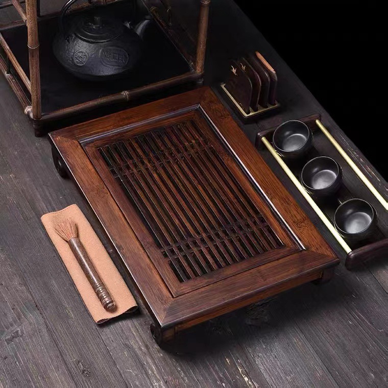 Wooden Tea Set with Water Stor - Bamboo Tea Tray ulasan dan harga