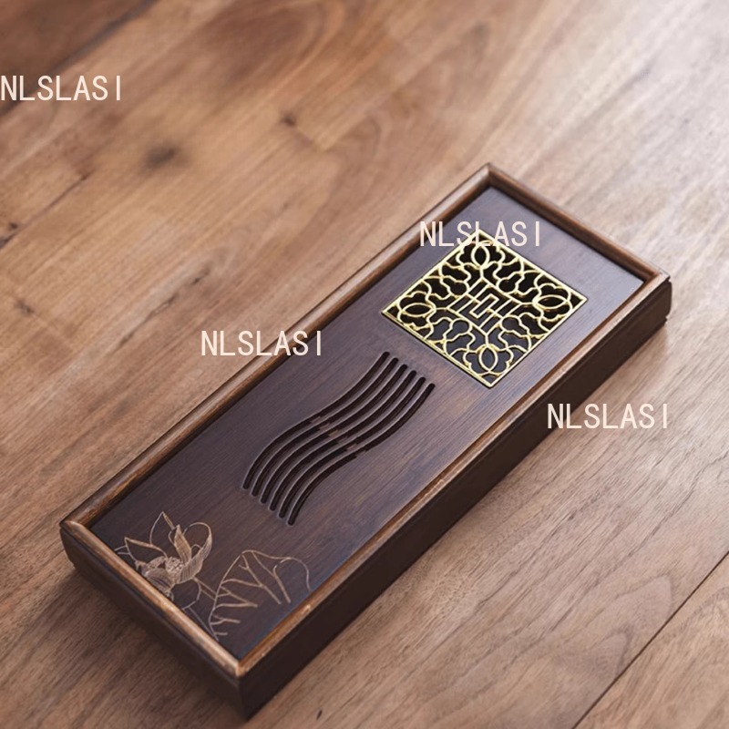 Lotus Bamboo Dry Soaking Plate - Bamboo Tea Tray ulasan dan harga
