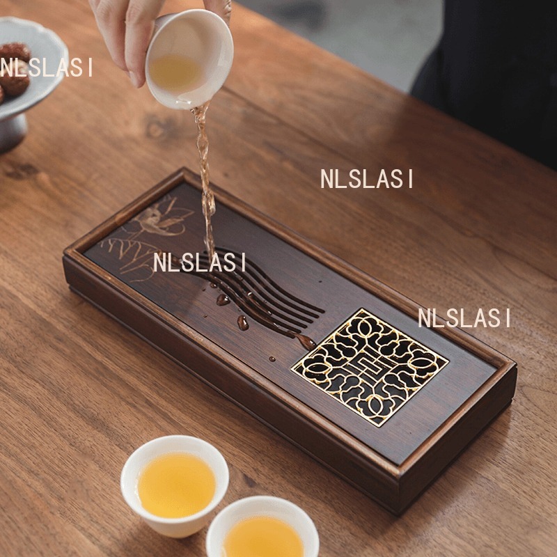 Lotus Bamboo Dry Soaking Plate - Bamboo Tea Tray ulasan dan harga