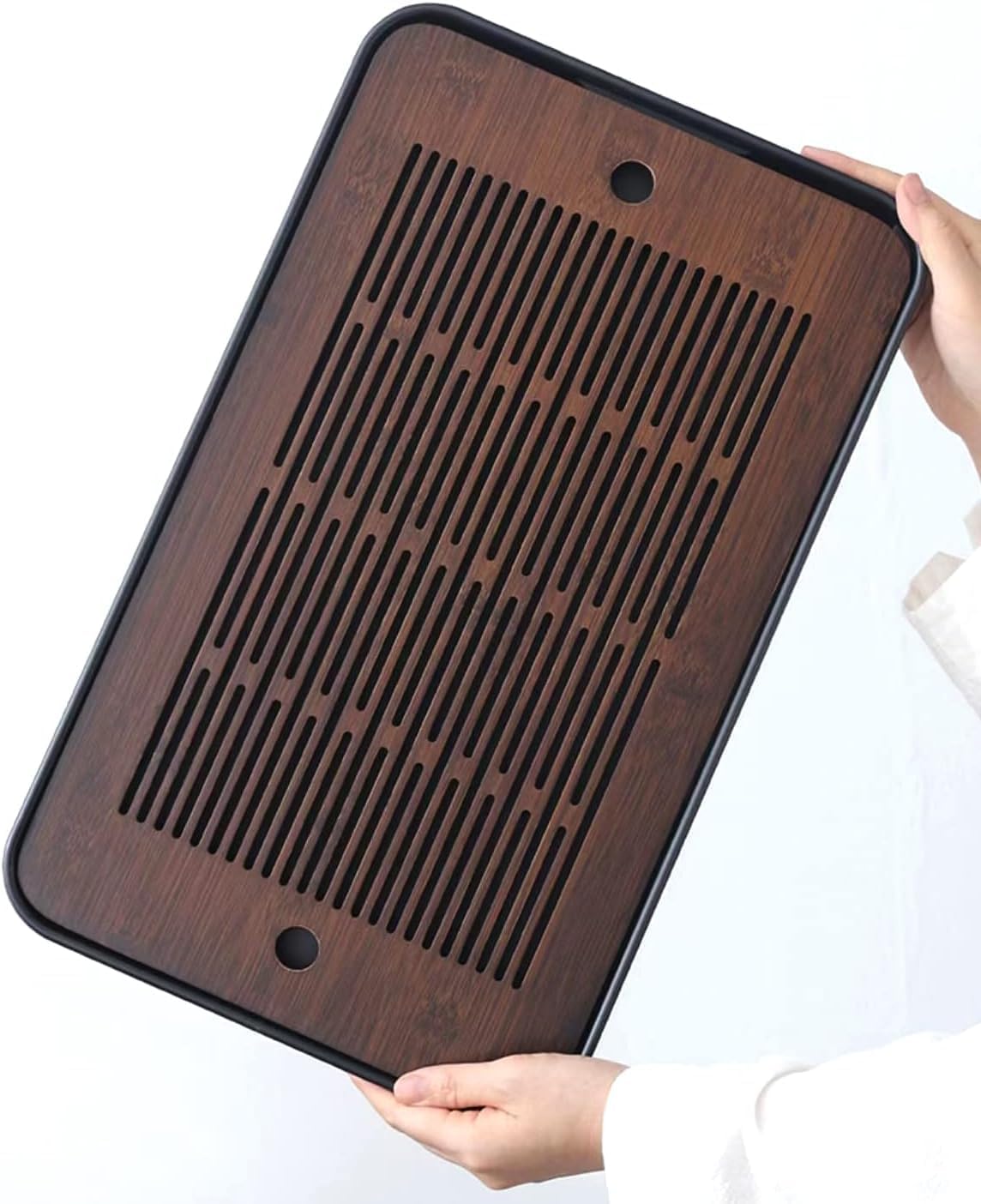 Natural Bamboo Tea Tray with H - Bamboo Tea Tray ulasan dan harga