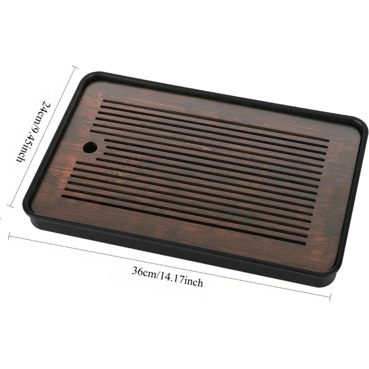 Natural Bamboo Tea Tray with H - Bamboo Tea Tray ulasan dan harga