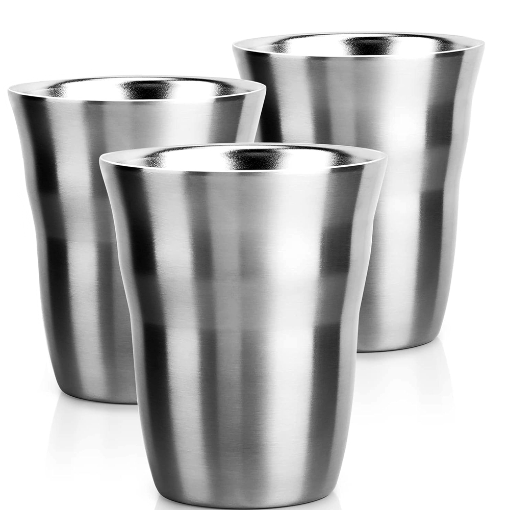 2/3 Pack Metal Cups 8 OZ Stain - Double Wall Mug ulasan dan harga
