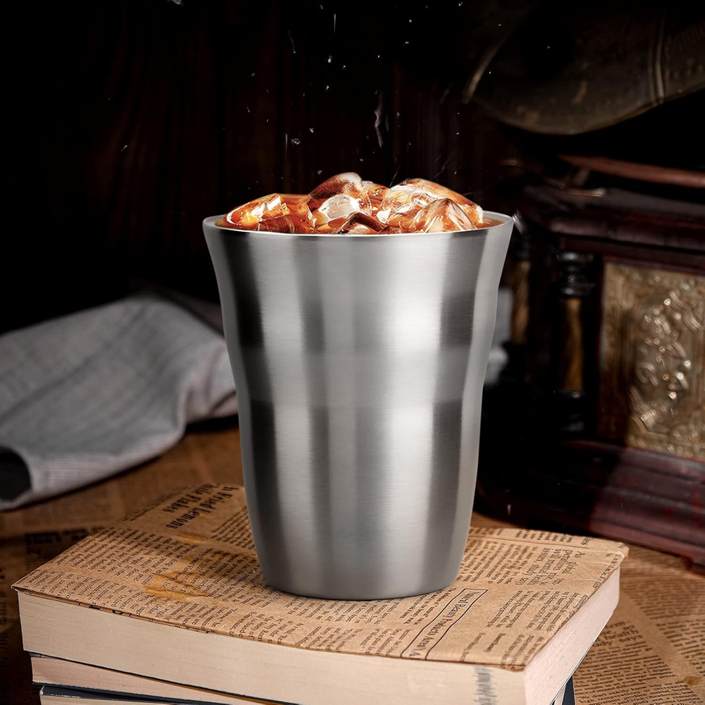 2/3 Pack Metal Cups 8 OZ Stain - Double Wall Mug ulasan dan harga