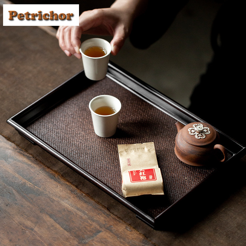 Japanese Rattan Bamboo Woven T - Bamboo Tea Tray ulasan dan harga