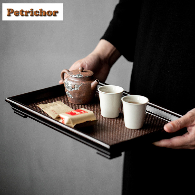 Japanese Rattan Bamboo Woven T - Bamboo Tea Tray ulasan dan harga