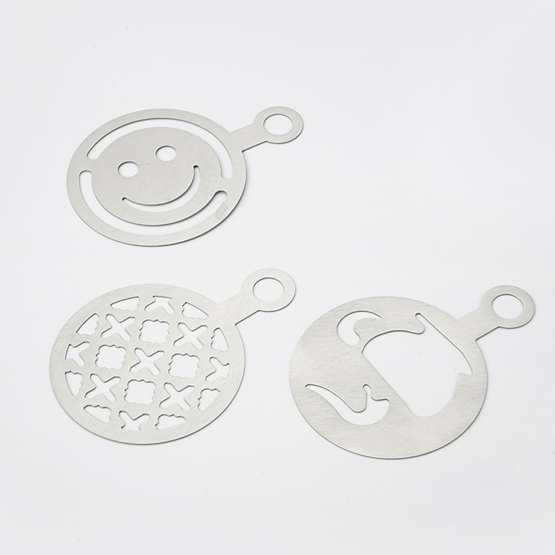 Stainless steel latte art sten - Coffee Stencil Art ulasan dan harga