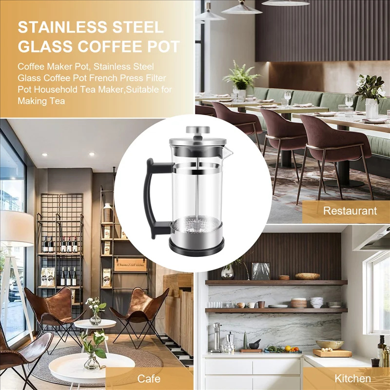 Coffee French Press Pot With F - Coffee Tea Press ulasan dan harga